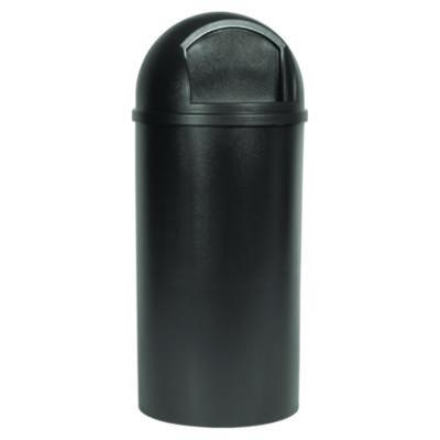 Rubbermaid Commercial Marshal Classic Container, 15 gal, Plastic, Brown (816088BRO)