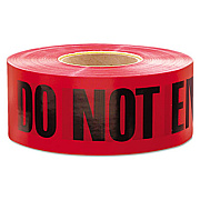 Empire Do Not Enter Barricade Tape, "Danger Do Not Enter" Text, 3" x 1,000 ft, Red/Black (11081)