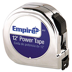 Empire Power Tape Measure, 5/8" X 12ft, Black Case (612)