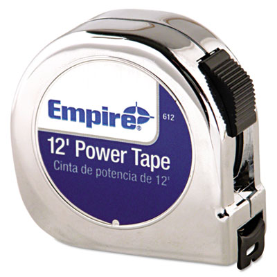 Empire Power Tape Measure, 5/8" X 12ft, Black Case (612)