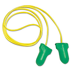 Howard Leight by Honeywell MAXIMUM Lite Single-Use Earplugs, Corded, 30NRR, Green, 100 Pairs (LPF30)