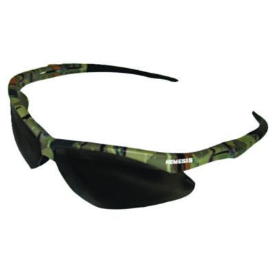 KleenGuard Nemesis Safety Glasses, Camo Half Frame, Smoke Dual Lens (22609)