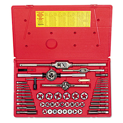 IRWIN HANSON TAP AND DIE SET, STEEL, 53 PIECES (26394)