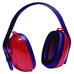 Howard Leight by Honeywell QM24+ Three-Position Earmuffs, 25 dB NRR, Red/Black (QM24PLUS)