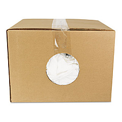 HOSPECO New Bleached White T-Shirt Rags, 25 Pounds/Bag (45525)