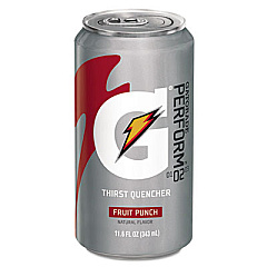 Gatorade Thirst Quencher Can, Fruit Punch, 11.6oz Can, 24/Carton (30903)