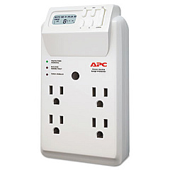 APC SurgeArrest Surge Protector, 4 Outlets, 1020 Joules, White (P4GC)