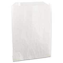 Bagcraft Grease-Resistant Single-Serve Bags, 6" x 0.75" x 7.25", White, 2,000 Bags/Carton (450019)