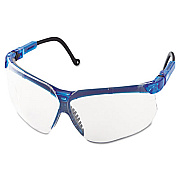 Honeywell Uvex Genesis Shooting Glasses, Vapor Blue Frame, Clear Lens, 10/Carton (S3240X)