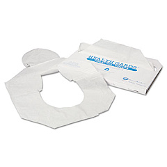 HOSPECO Health Gards Toilet Seat Covers, Half-Fold, 14.25 x 16.5, White, 250/Pack, 4 Packs/Carton (HG1000)