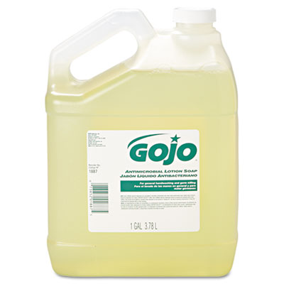 GOJO ANTIMICROBIAL LOTION SOAP, 1 GAL, 4/CARTON (188704)