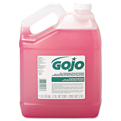 GOJO Bulk Pour All-Purpose Pink Lotion Soap, Floral, 1 gal Bottle, 4/Carton (180704)