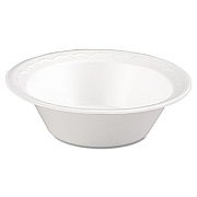 Genpak Foam Dinnerware, Bowl, 12oz, White, 125/pack, 8 Packs/carton (82100)