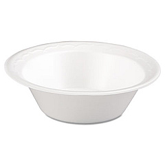 Genpak Foam Dinnerware, Bowl, 12oz, White, 125/pack, 8 Packs/carton (82100)