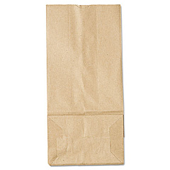 Ross & Wallace Paper Products Grocery Paper Bags, 5# Size, 35# Basis Weight, 5.25" x 3.38" x 10.94", Kraft, 500/Bundle (GK5500)
