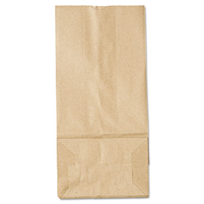 Ross & Wallace Paper Products Grocery Paper Bags, 5# Size, 35# Basis Weight, 5.25" x 3.38" x 10.94", Kraft, 500/Bundle (GK5500)