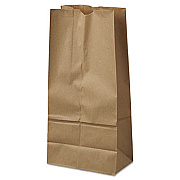 Ross & Wallace Paper Products Grocery Paper Bags, 16# Size, 40# Basis Weight, 7.75" x 4.75" x 16", Kraft, 500/Bundle (GK16500)