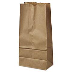 Ross & Wallace Paper Products Grocery Paper Bags, 16# Size, 40# Basis Weight, 7.75" x 4.75" x 16", Kraft, 500/Bundle (GK16500)