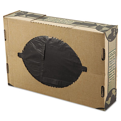 FlexSol LOW DENSITY ECONOMY ECOSAC, 60 GAL, 1.54 MIL, 38" X 60", BLACK, 100/CARTON (ECO60XH)