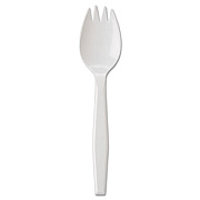 GEN Medium-Weight Cutlery, Spork, White, 1000/carton (GENPPSPK)