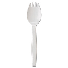 GEN Medium-Weight Cutlery, Spork, White, 1000/carton (GENPPSPK)