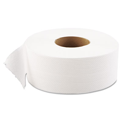 GEN JRT Jumbo-Junior Bath Tissue, Septic Safe, 1-Ply, 3.3" x 1,200 ft, White, 12 Rolls/Carton (1511)