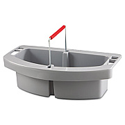 Rubbermaid Commercial Maid Caddy, Two Compartments, 16 x 9 x 5, Gray (2649GRA)