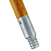 Rubbermaid Commercial Lacquered-Wood Threaded-Tip Broom/Sweep Handle, 0.94" dia x 60", Natural (6364)