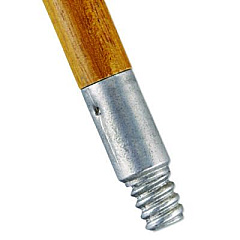 Rubbermaid Commercial Lacquered-Wood Threaded-Tip Broom/Sweep Handle, 0.94" dia x 60", Natural (6364)