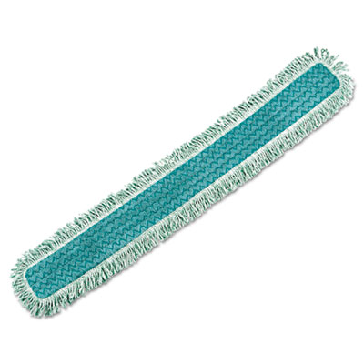 Rubbermaid Commercial HYGEN HYGEN Dust Mop Heads With Fringe, Green, 48", Microfiber (Q449)