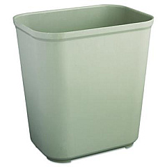 Rubbermaid Commercial Fire Resistant Wastebasket, 7 gal, Fiberglass, Gray (2543GRA)