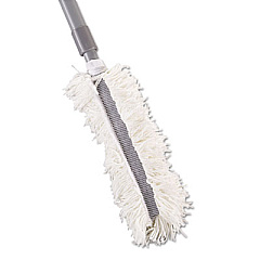 Rubbermaid Commercial Super Hiduster Dusting Tool With Straight Lauderable Head, 61" Extension Handle (T130)