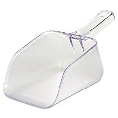 Rubbermaid Commercial Bouncer Bar/Utility Scoop, 32 oz, Plastic, Clear (2884CLE)