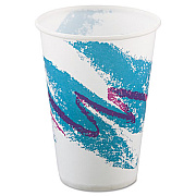 Dart Jazz Waxed Paper Cold Cups, 10oz, Rolled Rim, 2000/carton (R10NNJ)