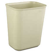 Rubbermaid Commercial Fire-Resistant Wastebasket, Rectangular, Fiberglass, 1.75 gal, Beige (2540BEI)