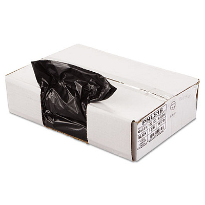 Penny Lane LINEAR LOW DENSITY CAN LINERS, 56 GAL, 1.2 MIL, 43" X 47", BLACK, 100/CARTON (518)