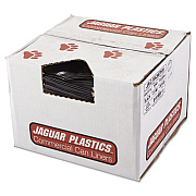 Jaguar Plastics REPRO LOW-DENSITY CAN LINERS, 56 GAL, 2 MIL, 43" X 47", BLACK, 100/CARTON (JAGR4347HH)