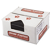 Jaguar Plastics REPRO LOW-DENSITY CAN LINERS, 56 GAL, 1.5 MIL, 43" X 47", BLACK, 100/CARTON (JAGR4347H)