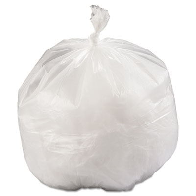 Inteplast Group High-Density Commercial Can Liners, 33 gal, 11.94 mic, 33" x 39", Natural, Interleaved Roll, 25 Bags/Roll, 6 Rolls/Carton (LG334013NC)