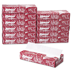 Marcal Eco-Pac Interfolded Dry Wax Paper, 12 x 10.75, White, 500/Pack, 12 Packs/Carton (5293)