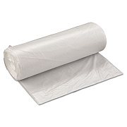 Inteplast Group High-Density Commercial Can Liner Value Pack, 60 gal, 19 mic, 38" x 58", Clear, Interleaved Roll, 25 Bags/Roll, 6 Rolls/CT (VALH3860N22)