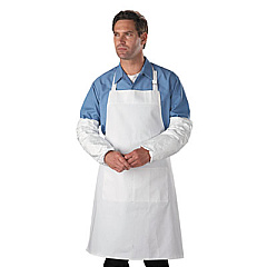 DuPont Tyvek Sleeves, HD Polyethylene, White, One Size Fits All, 200/Carton (TY500S)