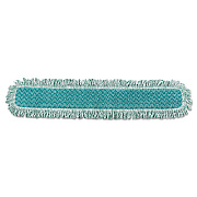 Rubbermaid Commercial HYGEN HYGEN Dry Dusting Mop Heads with Fringe, 36", Microfiber, Green (Q438)