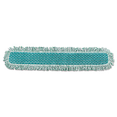 Rubbermaid Commercial HYGEN HYGEN Dry Dusting Mop Heads with Fringe, 36", Microfiber, Green (Q438)
