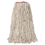 Rubbermaid Commercial Premium Eight-Ply Cut-End Cotton Wet Mop Head, 24oz, White, 12/carton (F21800)