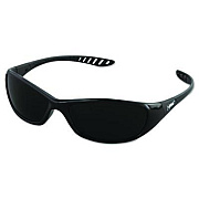 KleenGuard Hellraiser Safety Glasses, Black Full Frame, Green Shade 5 VLT Dual Lens (20545)