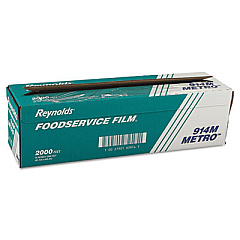 Reynolds Wrap Metro Light-Duty PVC Film Roll with Cutter Box, 18" x 2,000 ft (914M)