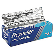 Reynolds Wrap Interfolded Aluminum Foil Sheets, 10.75 x 12, 500/Box, 6 Boxes/Carton (721)