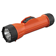 Bright Star WorkSAFE Waterproof Flashlight, 2 D Batteries, Orange/Black (14460)