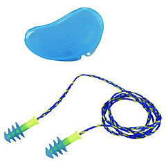 Howard Leight by Honeywell FUS30 HP Fusion Multiple-Use Earplugs, Reg, 27NRR, Corded, BE/WE, 100 Pairs